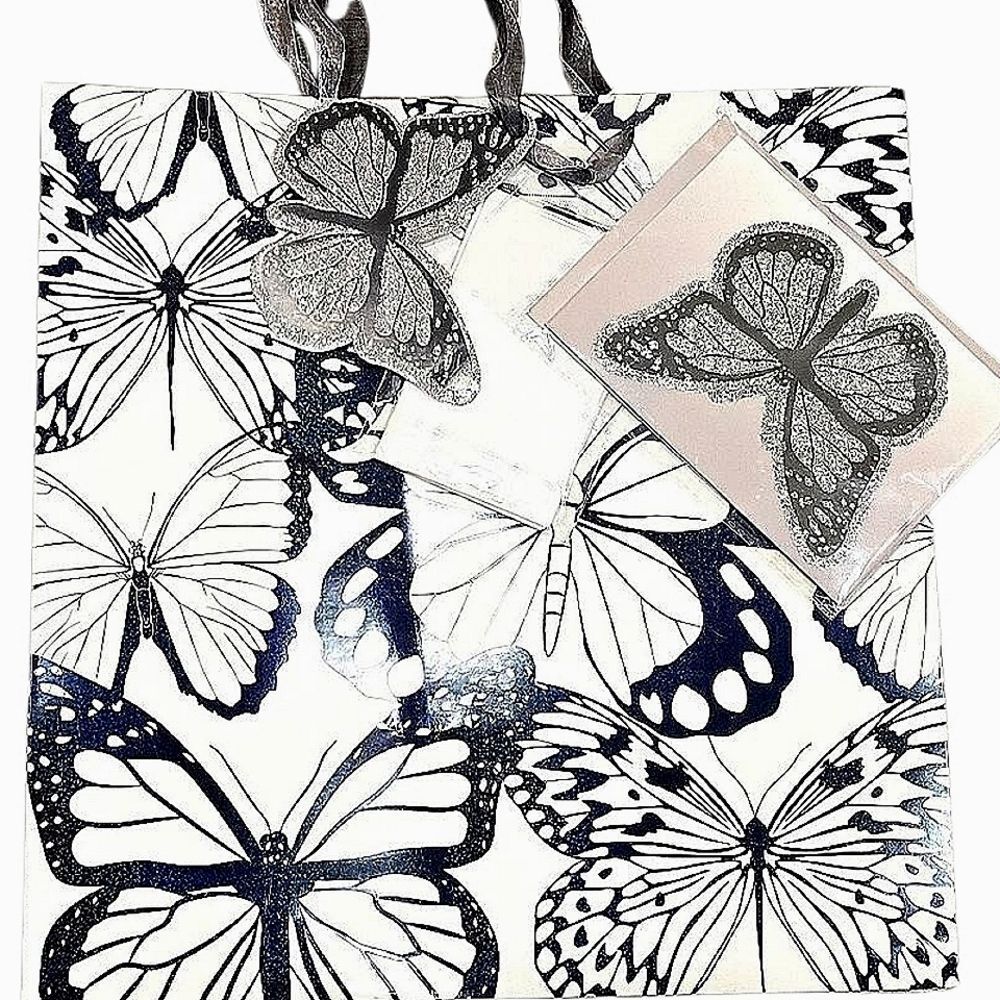 Jessica Simpson Butterfly Gift Bag Set